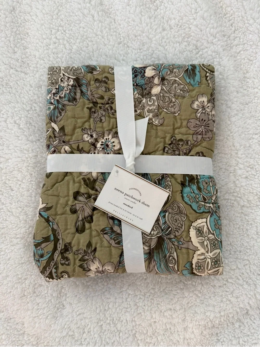 NWT Pottery Barn Neena Patchwork Standard Sham